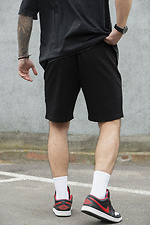 Herren Basic-Strickshorts aus Baumwolle Basic Schwarz Without 8049719 Foto №7