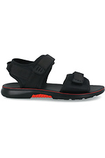 Мужские открытые сандалии в спортивном стиле черного цвета Las Espadrillas 4101720 фото №2