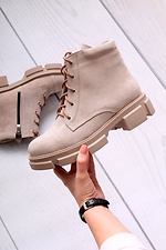 Women's demi-season platform boots made of natural suede 4205720 photo №3