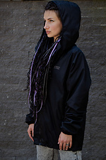 Women's lightweight hooded long-cut windbreaker jacket Without 8048720 photo №1