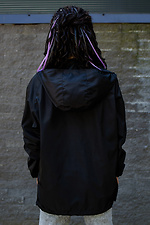 Women's lightweight hooded long-cut windbreaker jacket Without 8048720 photo №5