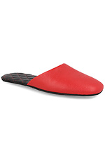 Red leather slippers for summer Forester 4101723 photo №1