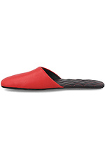Red leather slippers for summer Forester 4101723 photo №3