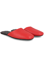 Red leather slippers for summer Forester 4101723 photo №6