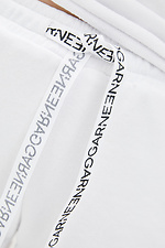 Білі короткі шорти PEGGY-H з необробленим краєм і зав'язками Garne 3036724 фото №4