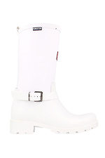 White high rubber boots for autumn with a buckle Forester 4101724 photo №2