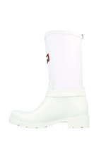 White high rubber boots for autumn with a buckle Forester 4101724 photo №3