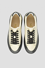 Halbsaison-Sneaker für Damen aus echtem Leder auf der Plattform 4205724 Foto №2