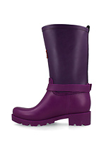 Purple high rubber boots for autumn with a buckle Forester 4101725 photo №3