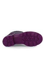 Фиолетовые высокие резиновые сапоги на осень с пряжкой Forester 4101725 фото №4