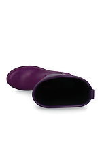 Фиолетовые высокие резиновые сапоги на осень с пряжкой Forester 4101725 фото №5