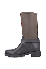 Gray high rubber boots for autumn with a buckle Forester 4101726 photo №2