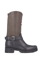 Gray high rubber boots for autumn with a buckle Forester 4101726 photo №3