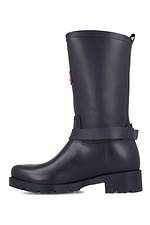 Black high rubber boots for autumn with a buckle Forester 4101728 photo №2