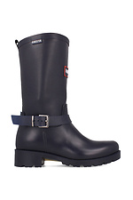 Black high rubber boots for autumn with a buckle Forester 4101728 photo №3