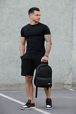 Men's Urban Youth Backpack Briefcase Minic Reflective For Laptop Black Without 8049729 photo №4