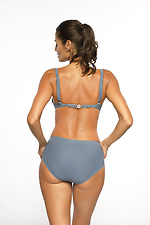 Gray one-piece swimsuit with a bra for large breasts and high bottoms Marko 4024730 photo №3