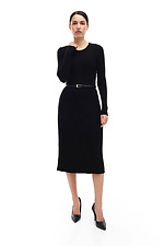 Women's knitted dress black  4038730 photo №2