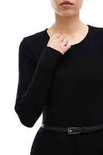 Women's knitted dress black  4038730 photo №4