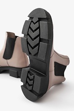 Plateau-Chelsea-Stiefel für Damen aus echtem Leder für die Übergangszeit  4205730 Foto №2