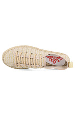 Light fabric espadrilles for the summer with a rope on the sole Las Espadrillas 4101734 photo №4