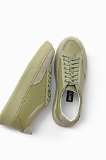 Halbsaison-Sneaker für Damen aus echtem Leder auf der Plattform 4205734 Foto №2