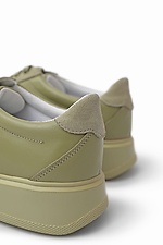 Halbsaison-Sneaker für Damen aus echtem Leder auf der Plattform 4205734 Foto №4
