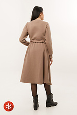 Warm knitted dress on fleece with wide skirt and pockets Garne 3039735 photo №5