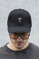 Men's Trucker Baseball Cap With Palm Print Black Without 8049739 photo №4