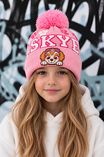 Skye Pink Kinderwintermütze für Mädchen, gefüttert mit Fleece, ohne Pop Without 8056739 Foto №2