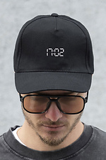 Herren Trucker Baseball Cap mit Print 1702 Schwarz Without 8049741 Foto №4