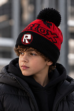 Дитяча Зимова Шапка Для Хлопчика Утеплена Флісом Without Pop Roblox Red Without 8056742 фото №2