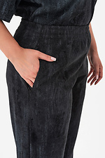 Women's oversized suit in black with a boiled effect Garne 3034743 photo №9