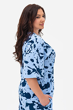 Women's summer suit t-shirt and shorts blue with print Garne 3034745 photo №4