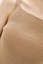 Knitted women's top in camel color  4038745 photo №3