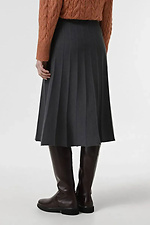 Knitted women's skirt in dark gray  4038746 photo №3
