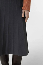 Knitted women's skirt in dark gray  4038746 photo №4