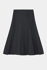 Knitted women's skirt in dark gray  4038746 photo №5