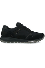 Black summer sneakers with a hole in the laces Forester 4101746 photo №2