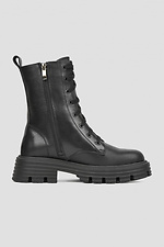 Women's leather winter boots in black.  4205746 photo №3