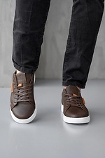 Men's spring sneakers made of genuine leather  8019746 photo №2