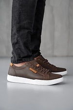 Men's spring sneakers made of genuine leather  8019746 photo №3