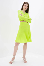 Knitted women's skirt in lemon color  4038748 photo №3