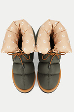 Green boots dutiki quilted short for the winter Forester 4101748 photo №6