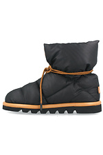 Черные ботинки дутики стеганные короткие на зиму Forester 4101749 фото №3