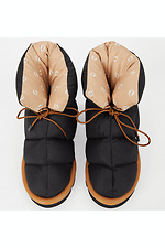 Черные ботинки дутики стеганные короткие на зиму Forester 4101749 фото №7
