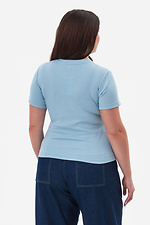 Женский костюм в рубчик голубого цвета Garne 3034750 фото №5