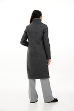 Wool blend coat below the knee with a high stand-up collar Garne 3039750 photo №3