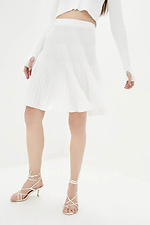 Knitted women's skirt in white  4038750 photo №2
