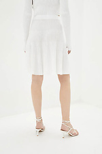 Knitted women's skirt in white  4038750 photo №3